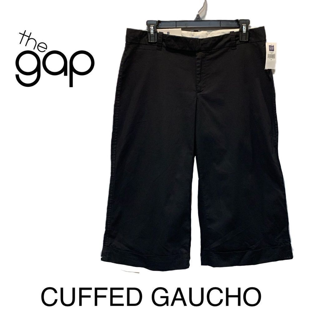 NWT The gap womans black modern fit cuffed gaucho size 8 - Picture 7 of 16